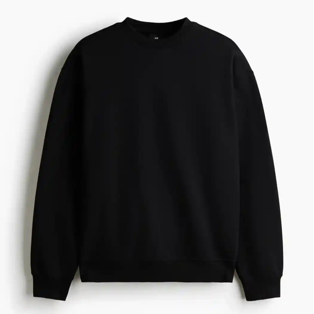 black sweatshirt
