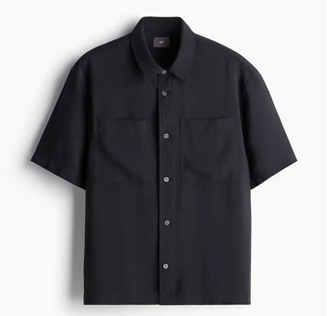 short sleeves turn down collar
